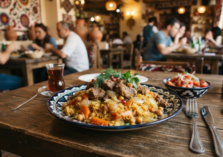 plov name meaning Central Asian plov rice dish