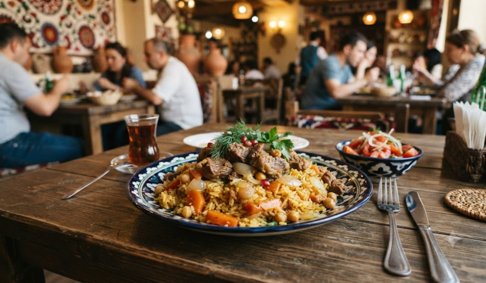 plov name meaning Central Asian plov rice dish