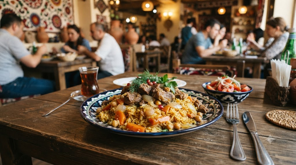 plov name meaning Central Asian plov rice dish
