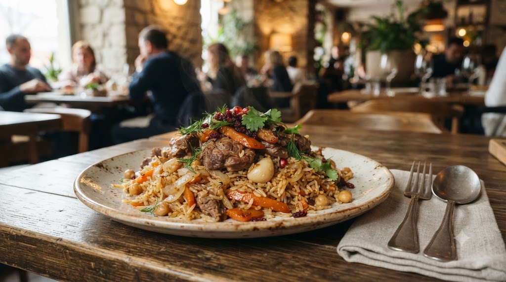 plov name meaning modern restaurant plov dish