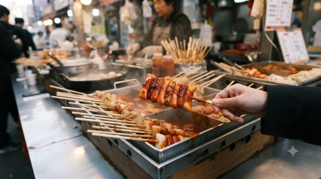 tteokkkochi name meaning choosing a rice cake skewer among several skewered snacks